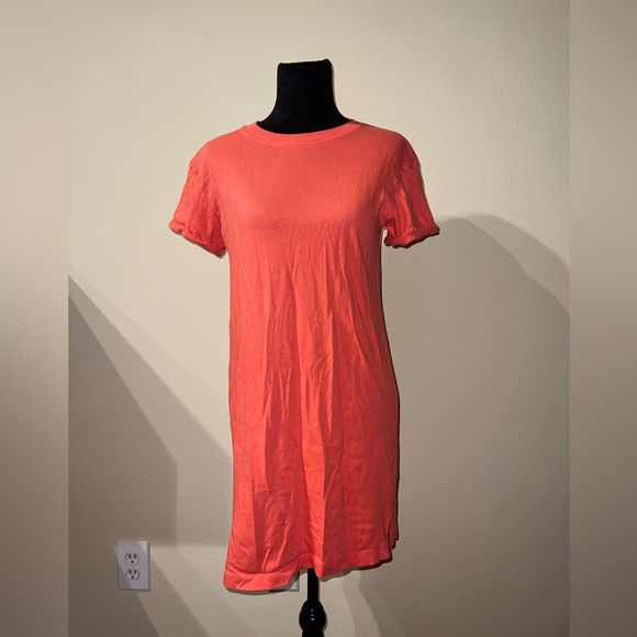 Orange/Peach T-Shirt Dress - Picture 1 of 2
